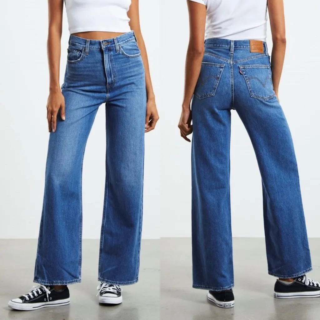 Levi’s Premium High Loose Wide Leg Jeans - Are You Ready Medium Wash Blue ‘90s - Image 2