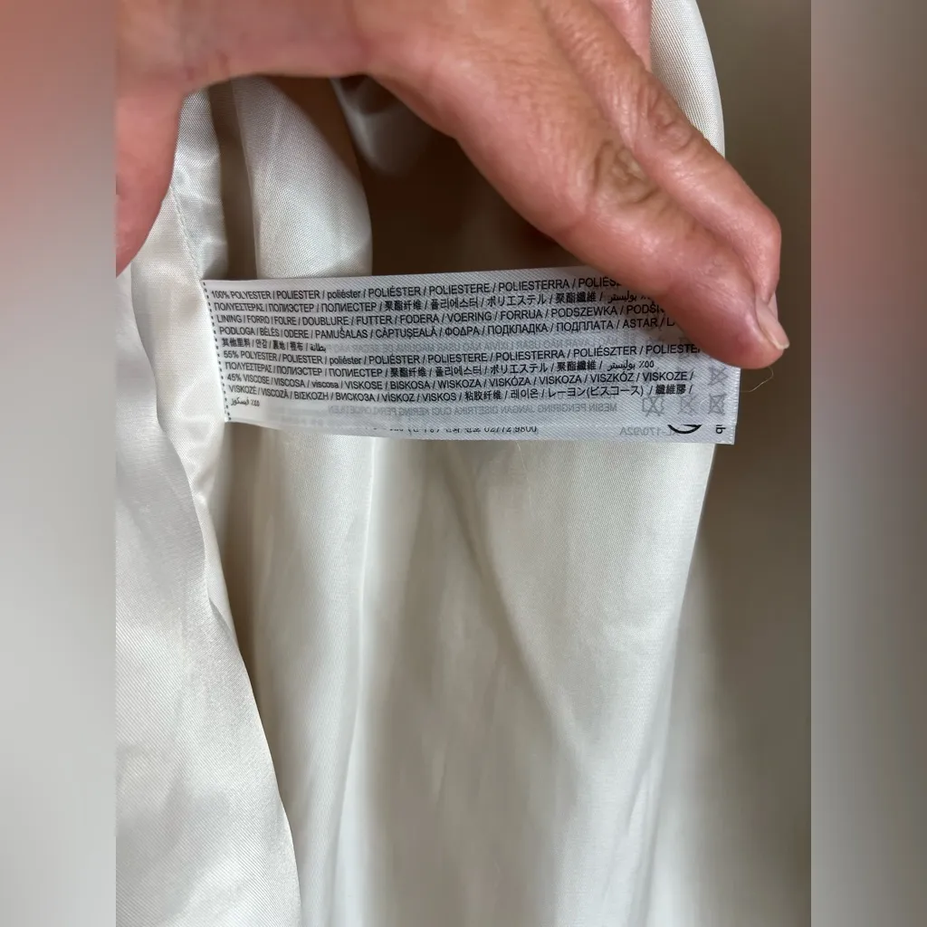 NWT Mango Oversize Faux-Fur Coat Jacket Beige Sz L - Image 6