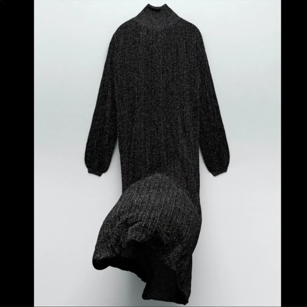 Zara knit dress with metallic thread - Image 4