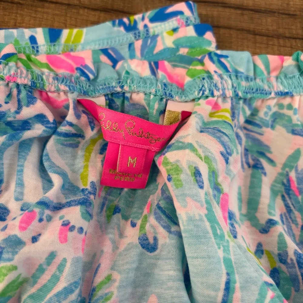 Lilly Pulitzer Loro Floral Top Blue Ibiza Cabana Cocktail Tank NWOT - Image 6