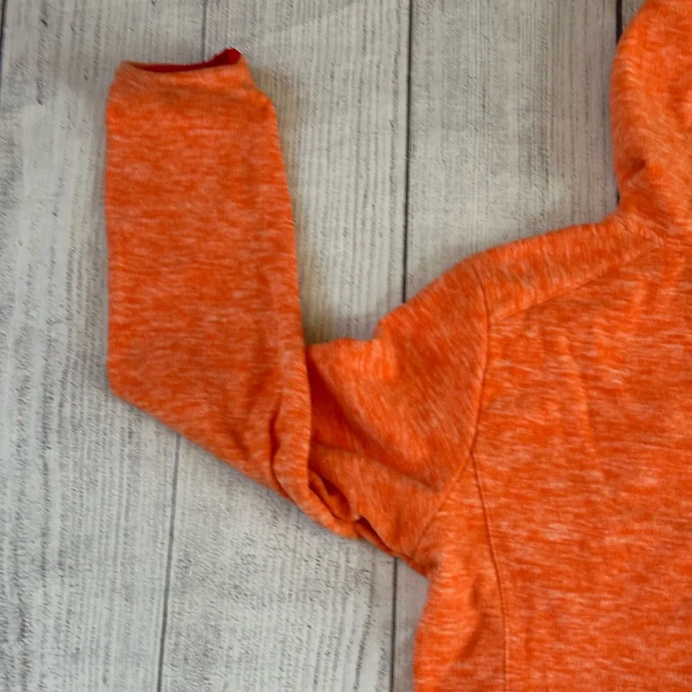 Little Donkey Andy size medium orange pink trim full zip hoodie jacket - Image 10