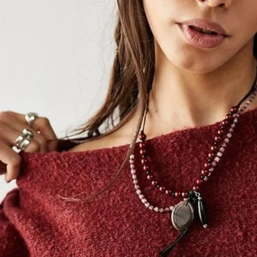 Free People NWOT Summers End Layered Necklace - Image 2