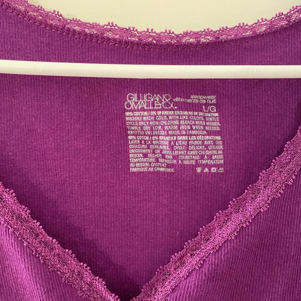 Purple Long Sleeve PJ Shirt Size L - Image 2