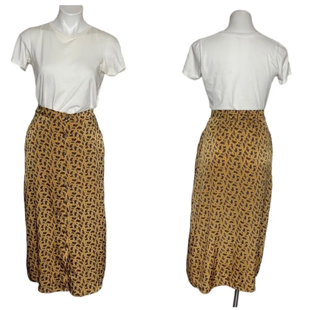 SHOW Me Your MUMU Sharon Skirt Wild West Paisley Midi Button Front Size Small - Image 12