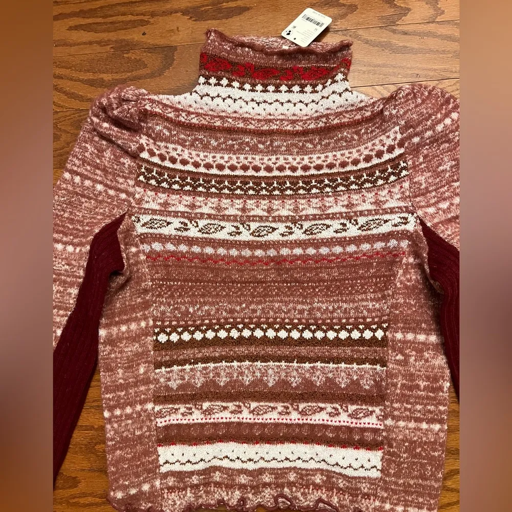 Free People Bali Juniper Turtleneck Sweater-M - Image 6