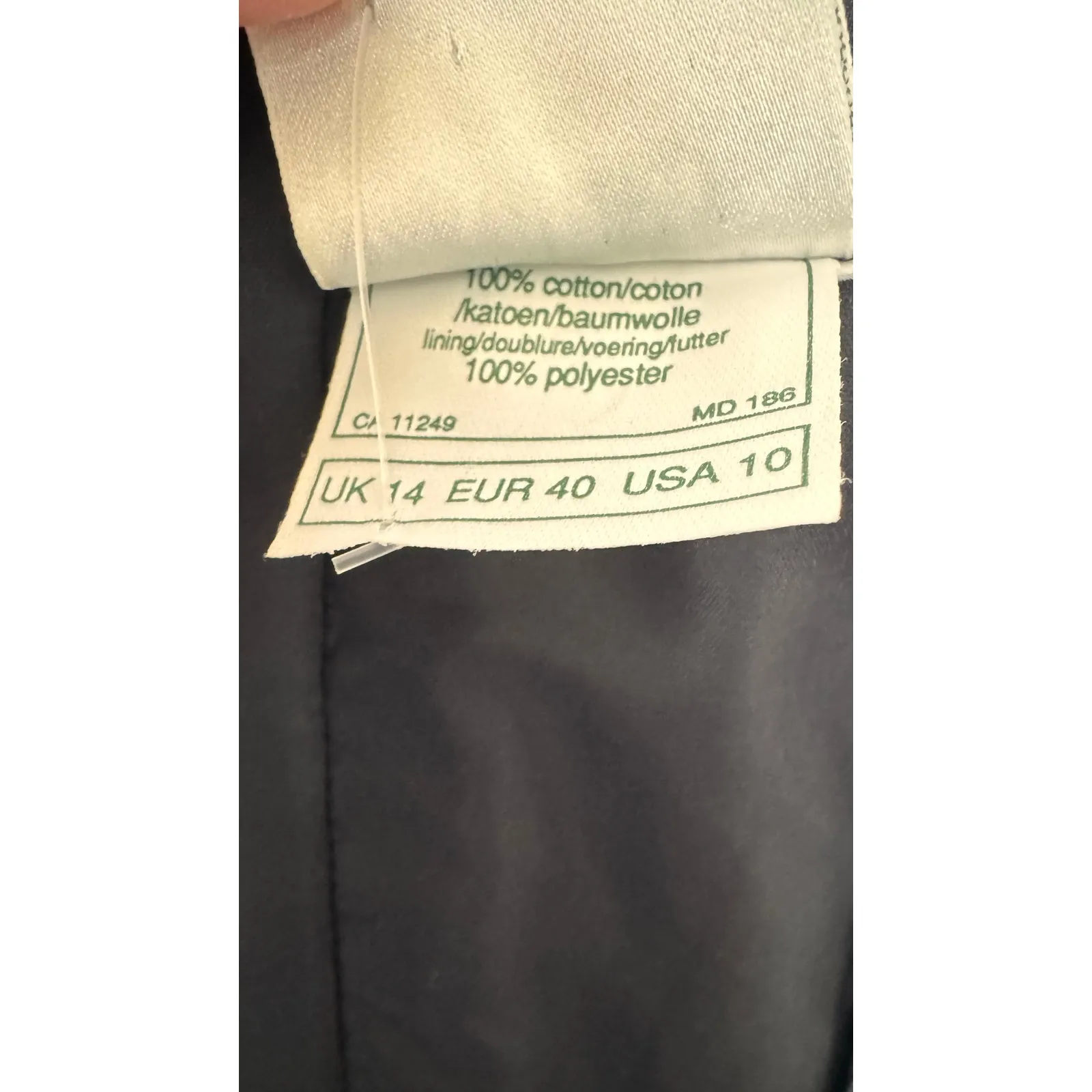 1990s Laura Ashley Floral Off-Shoulder Open Back Fit Flare Maxi navy Dress small - Image 12