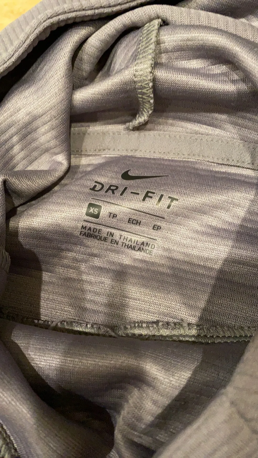 Gray Ribbed Funnel Neck Hoodie - Image 5