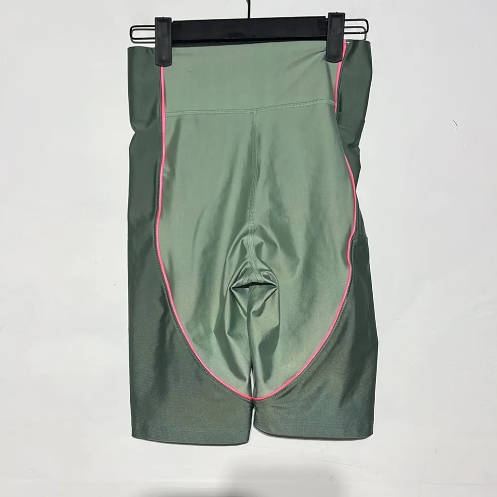Nike Air Jordan Essential Bike Shorts Green Pink Size Small - Image 7