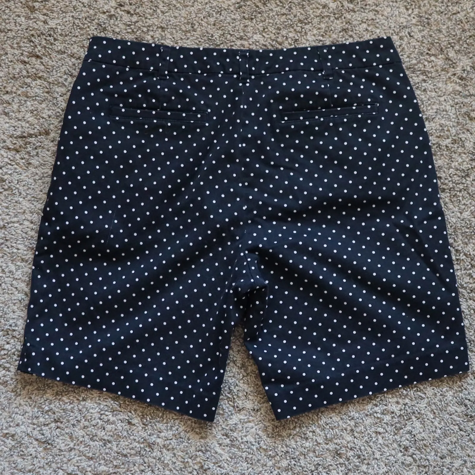 Lauren Ralph Lauren Active Shorts Women's 12 Polka Dot Navy‎ Preppy Y2K Retro - Image 4