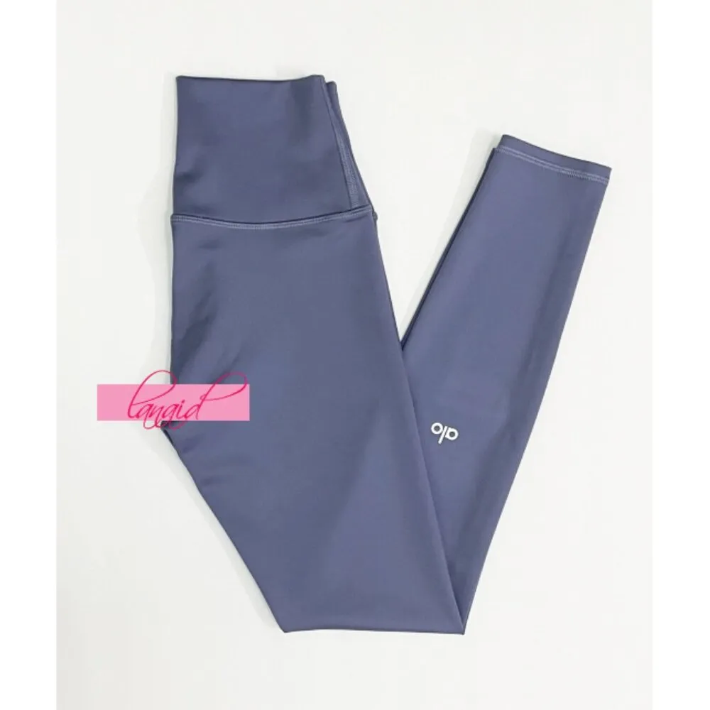 Alo 7/8 High-Waist Airlift Leggings Infinity Blue Hi-Rise Waisted Tights Skinny - Image 6