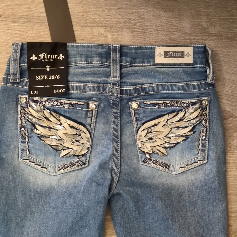 Fleur By Miss Me Boot Jeans Size 28/6 - Image 8