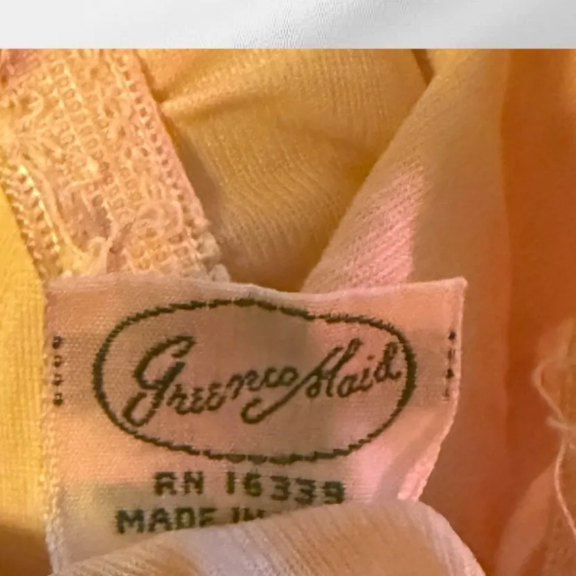 Vintage Greenco‎ Maid Nylon Long Slip Size L - Image 4