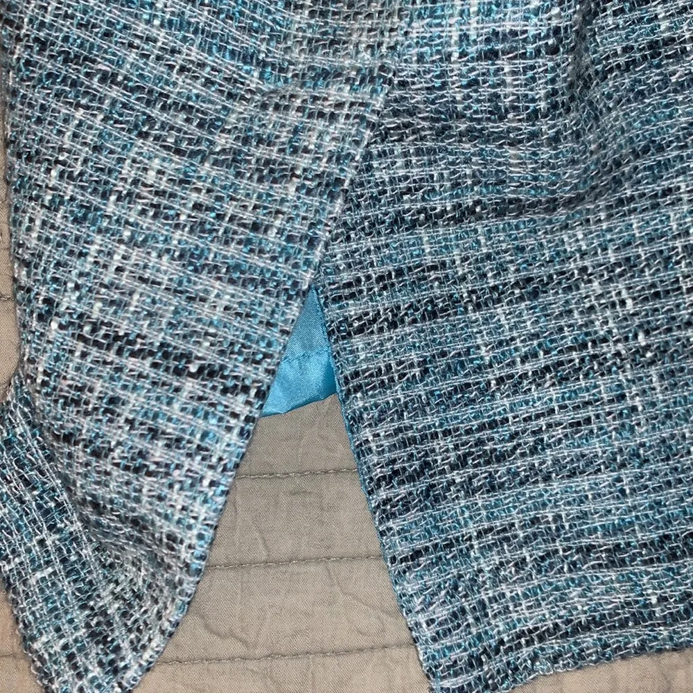 Tribeca Size 6 Tweed Wool Blend Skirt - Image 12