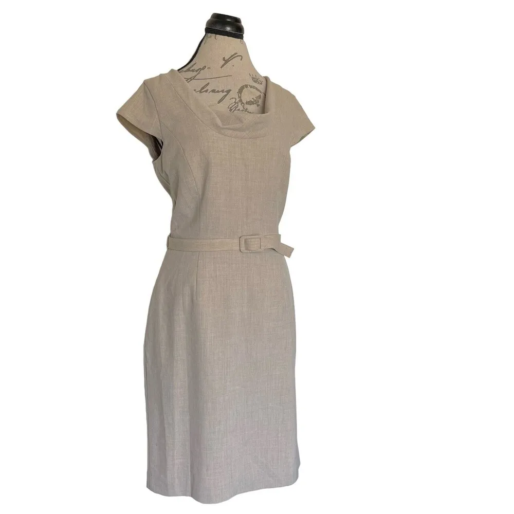 Womens Dress Belt Sheath Tan Career Work Wear Office Size Small - Image 2