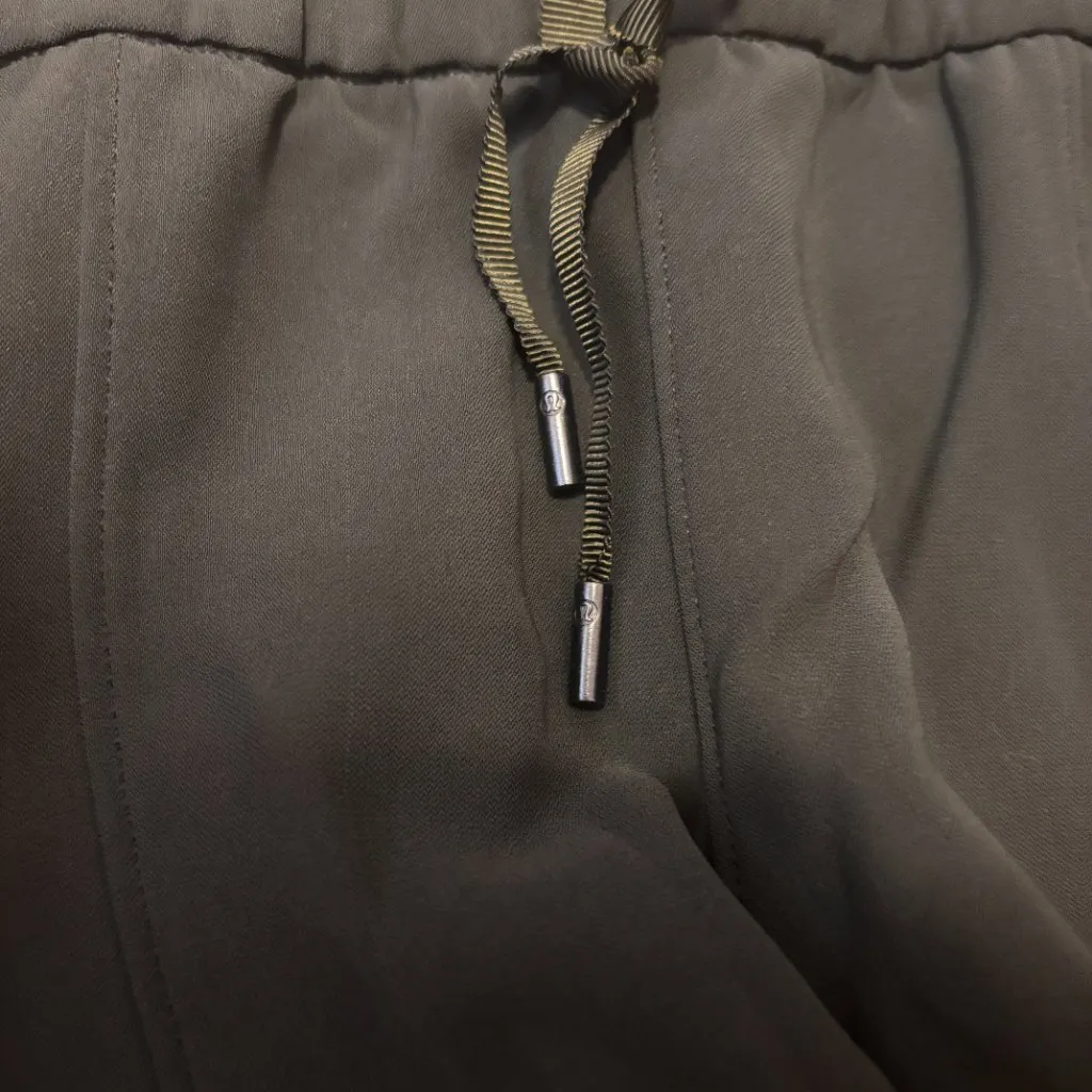 LULULEMON ON THE RIGHT TRACK DEEP GREEN SPLIT HEM PANTS SEE MEASUREMENTS - Image 11