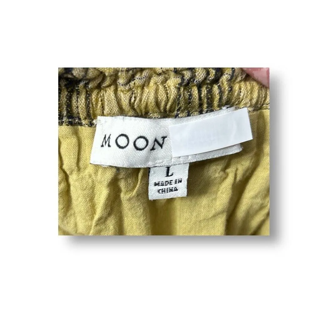 Anthropologie Moon River L Plaid Tiered Mini Dress Beachy Cottagecore Festival - Image 8