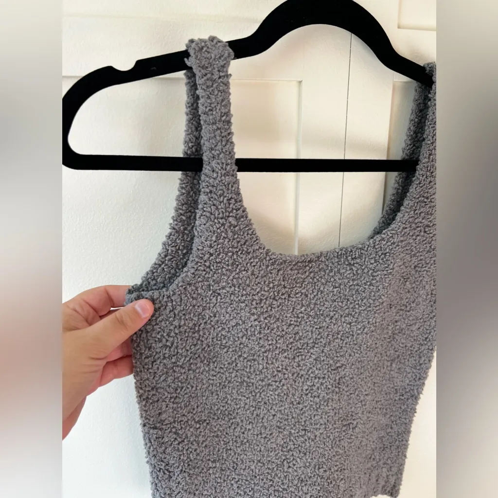 Skims Women’s Cozy Knit Tank Top Gray‎ Size S/M - Image 10