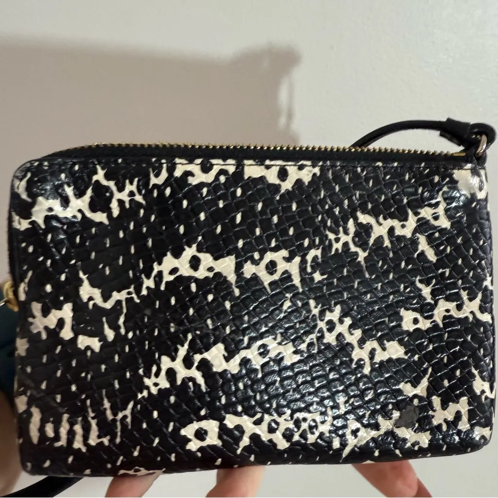 Coach Snake Skin Double Zip Wristlet - Image 6