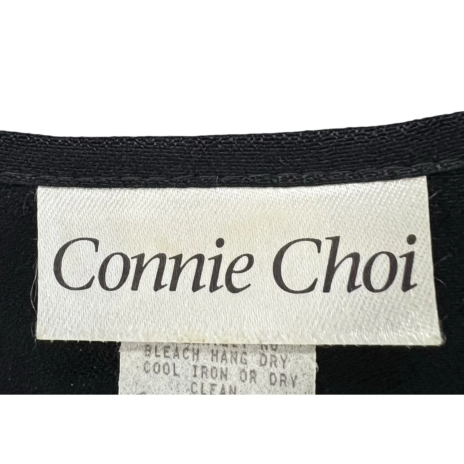 Vintage Connie Choi Dress Womens M Black Fish Shell Nautical Resort Coconut Girl Size M - Image 13