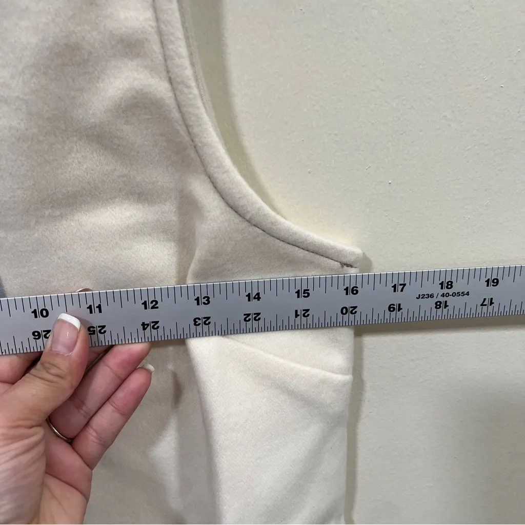 NWT ANTHROPOLOGIE  Faux-Leather Shift Mini Dress - White Small petite - Image 10