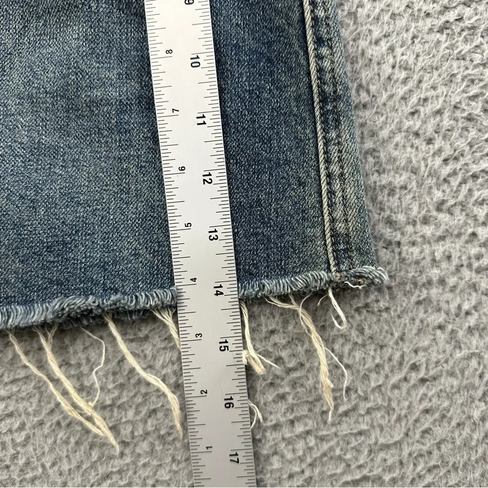 We The Free People Zip It Up Mini Skirt Denim Jean Y2K Casual Festival Preppy 25 - Image 5