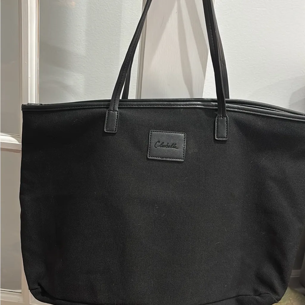 Cleobella Canvas Large Black Tote Bag - Image 9