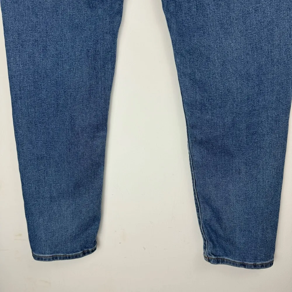 American Eagle Mom Jeans Sz 2 Medium Wash Solid Stretch High Rise - Image 9