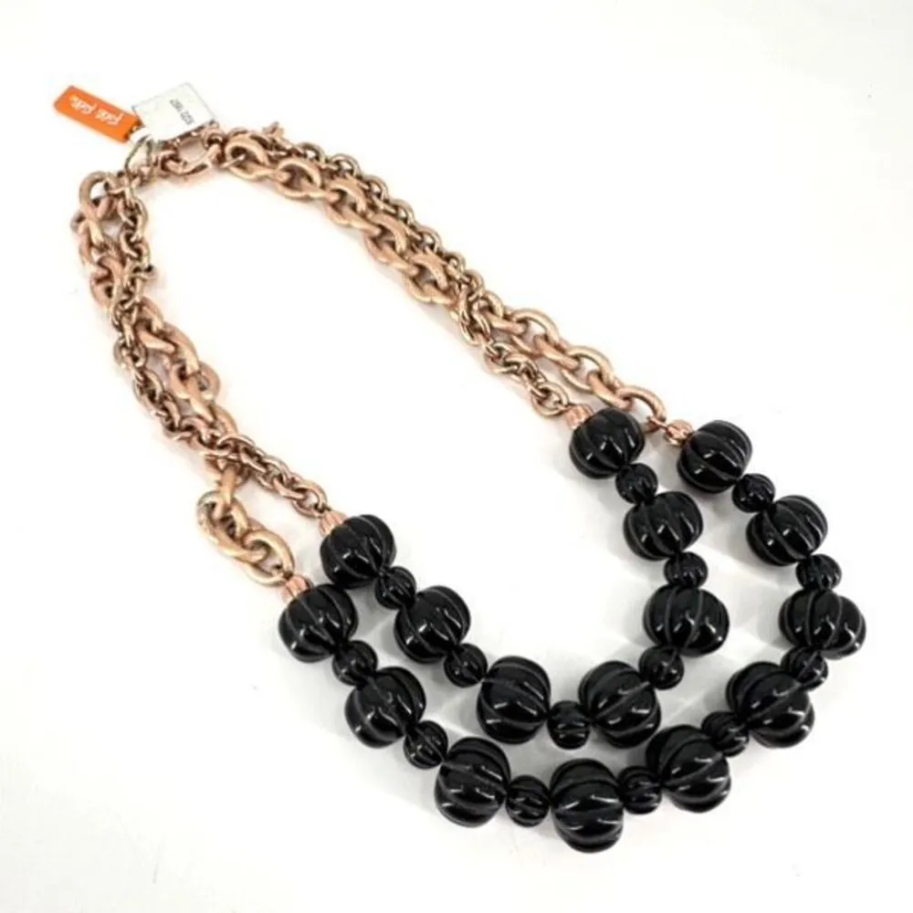 NWT Folli Follie Womens Beaded Chunky‎ Chain Links 2 - Image 2