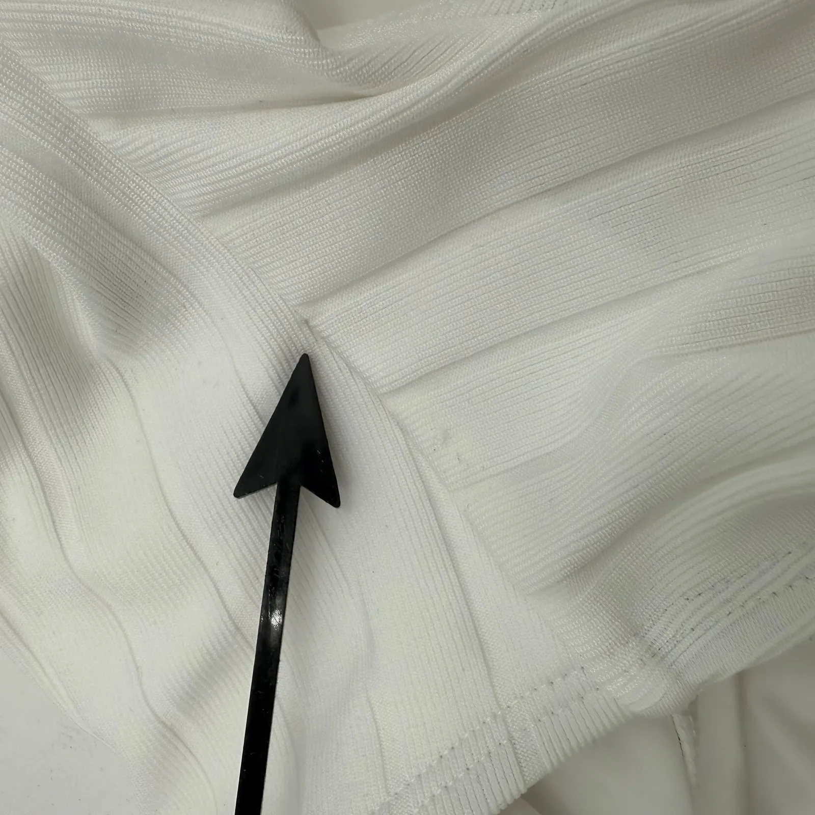 GIGI C Paisley Swimsuit Size Small NWOT White Textured Ribbed Swim Stripe NEW - Image 7