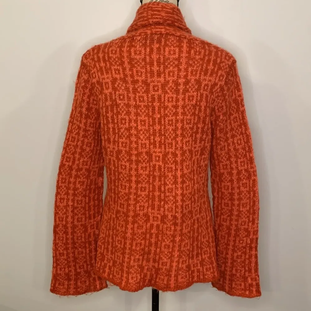 Wooden Ships mohair wool blend open front cardigan sweater M/L - Image 3