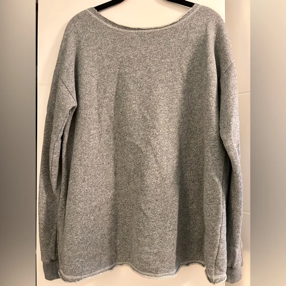 Seattle Seahawks Scoop Neck Sweater Gray Size L - Image 2