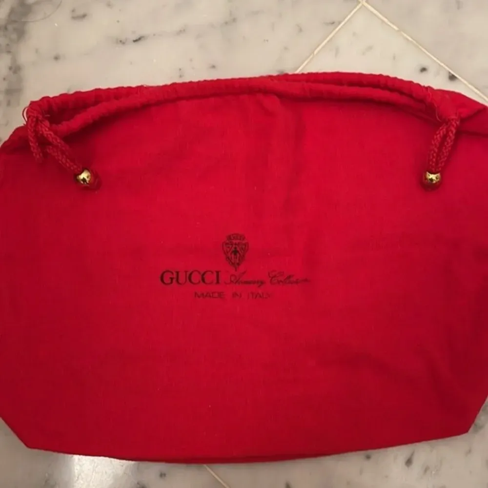 Gucci Authentic Vintage Red Dust Cover Bag - Image 5