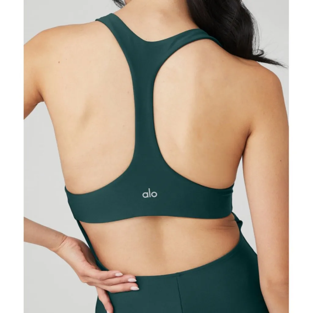 Alo Airlift Fly Dress Midnight Green Open Back Cut-Out Padded Sports Skort Mini - Image 4