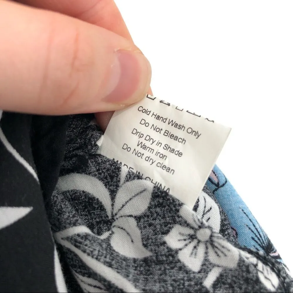 MORRISDAY THE LABEL Gypsy Rose Maxi Skirt Black White Pink Blue S - Image 9