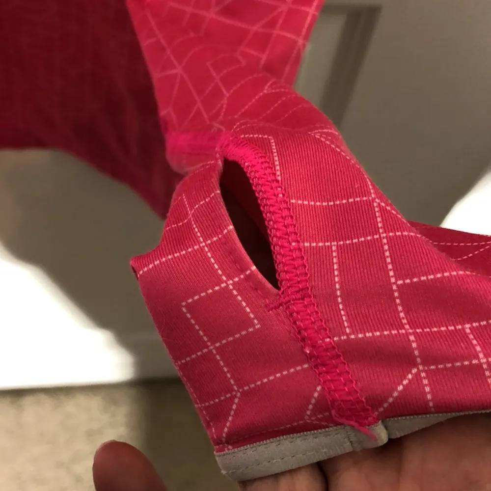 Nike Pro Dri Fit Pink Quarter Zip Pullover Large - Image 7