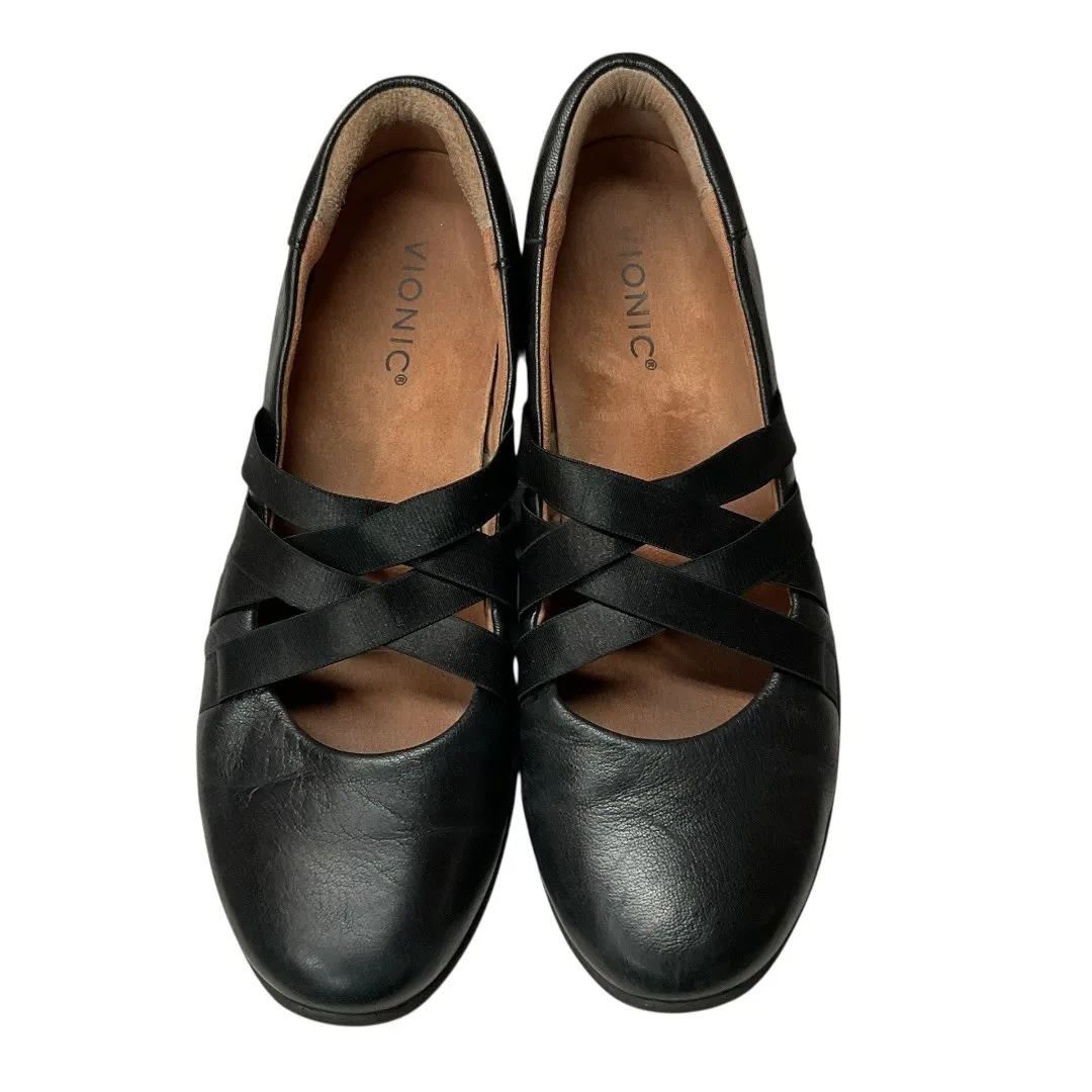 Vionic Women's Magnolia Serenity Strappy Mary Jane Casual Flats Black Size 7.5 - Image 4