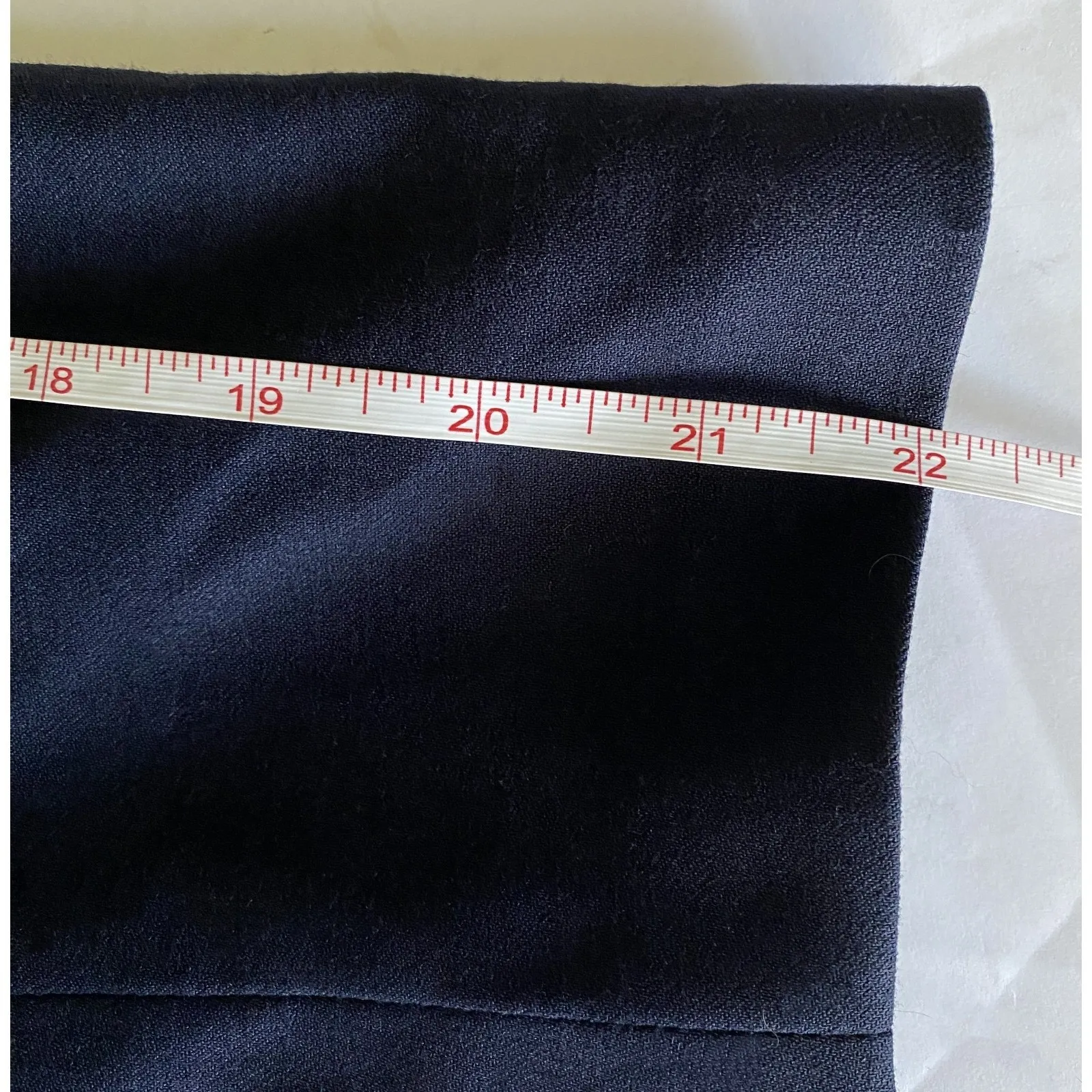 VTG Talbots Navy Wool Long Sleeve Button Front Office Blazer Jacket 10P - Image 7