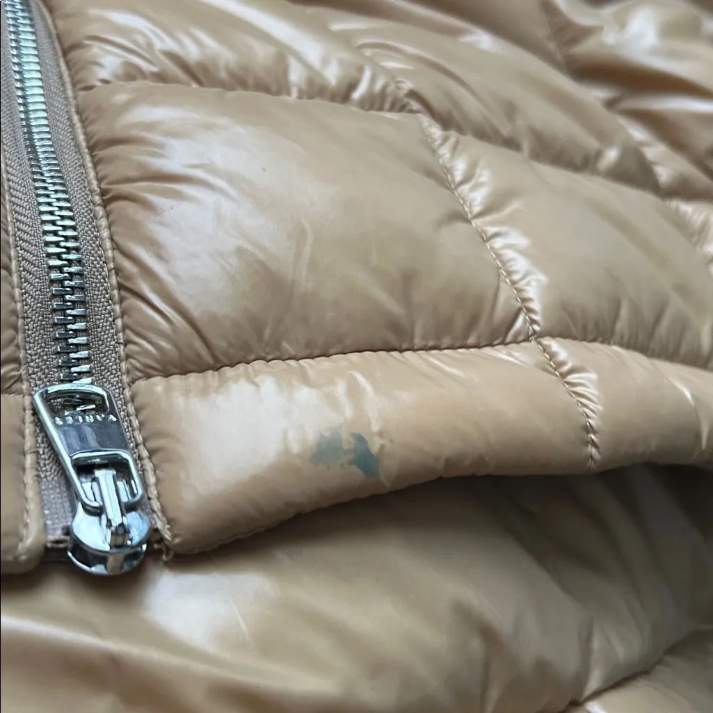 Varley Mayten Knit Brown Puffer Jacket with Ribbed Sleeves Size Small, - Image 15