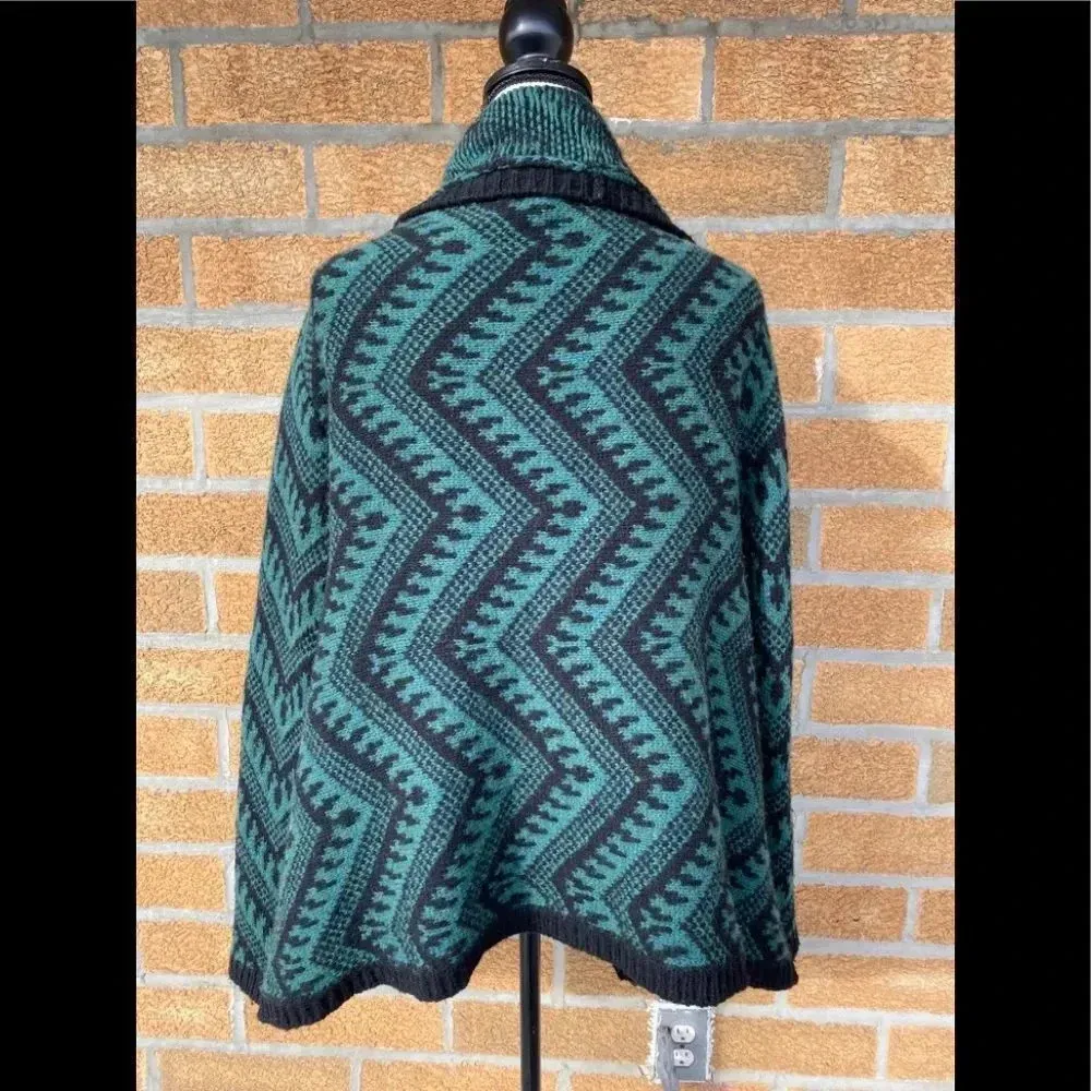 torn by ronny kobo drape open cardigan lambswool L - Image 6