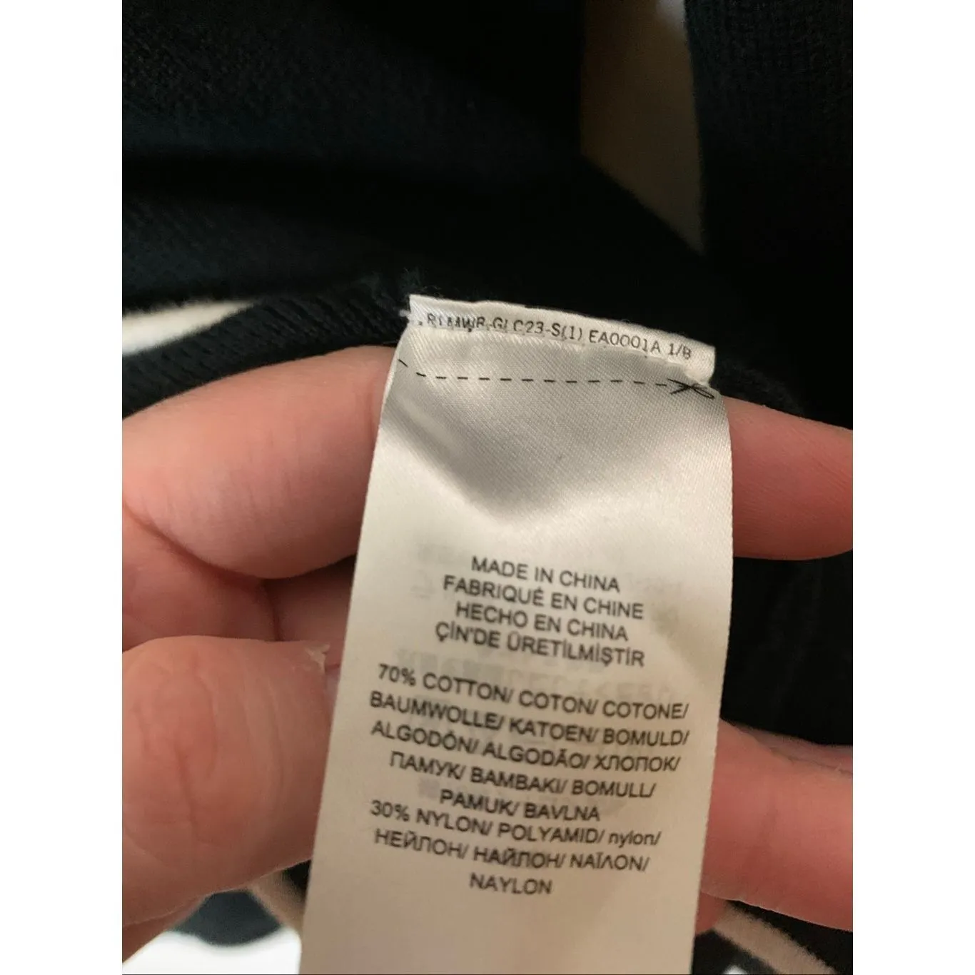 Lauren Ralph Lauren Blazer knit sweater cardigan cotton gold buttons black XXL - Image 4