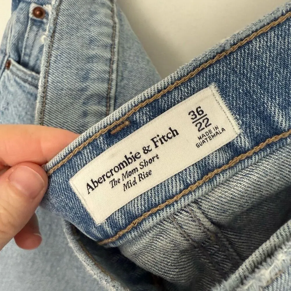 Abercrombie & Fitch Women’s 36 The Mom Shorts Mid Rise - Image 2