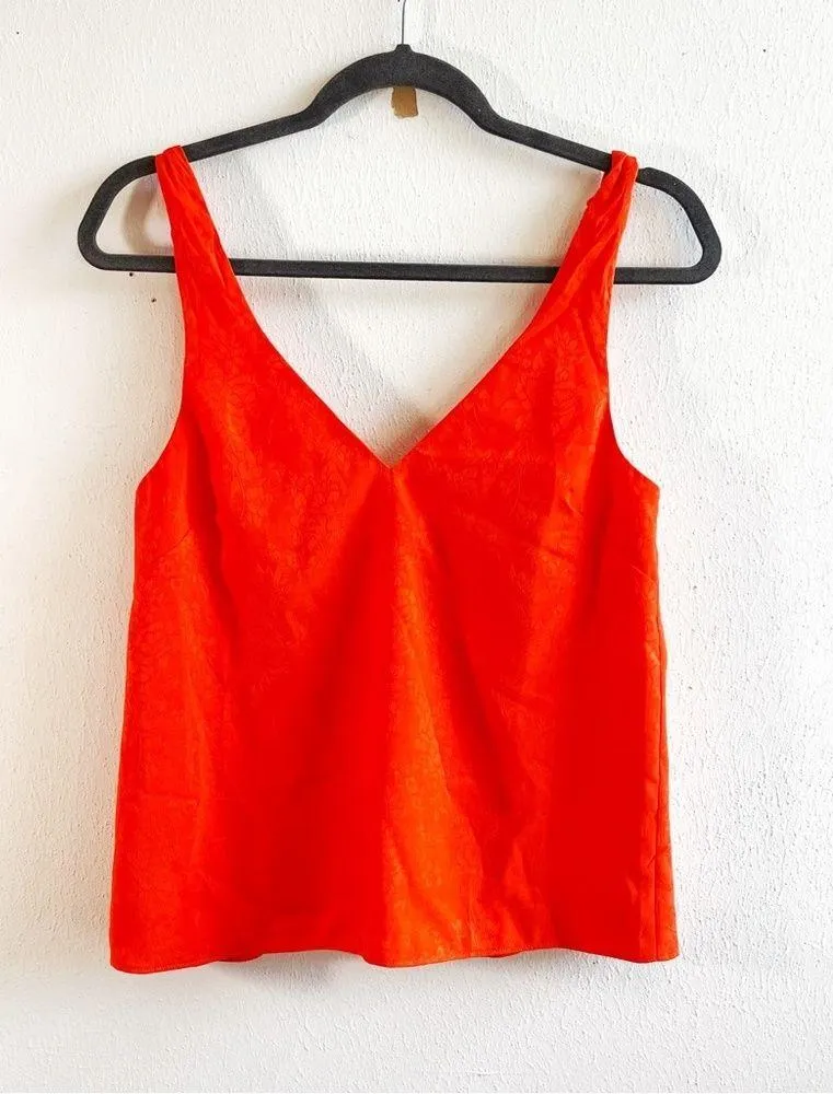 House of Harlow 1960 x REVOLVE Irina Cami Jacquard Tank Top in Orange Sz XS EUC - Image 4