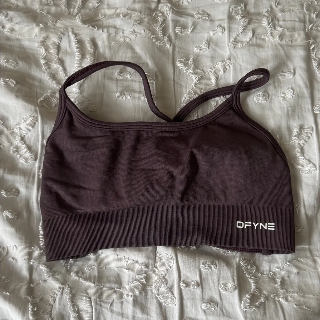 Women's Active Sports Bra - Deep Purple - Image 2