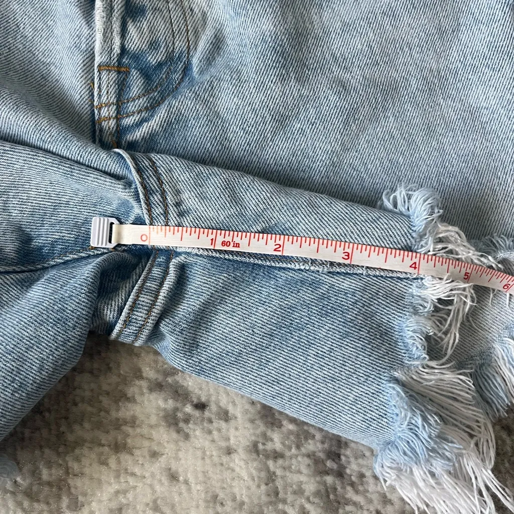 Agolde Parker Long Vintage Cutoff Shorts - Image 6