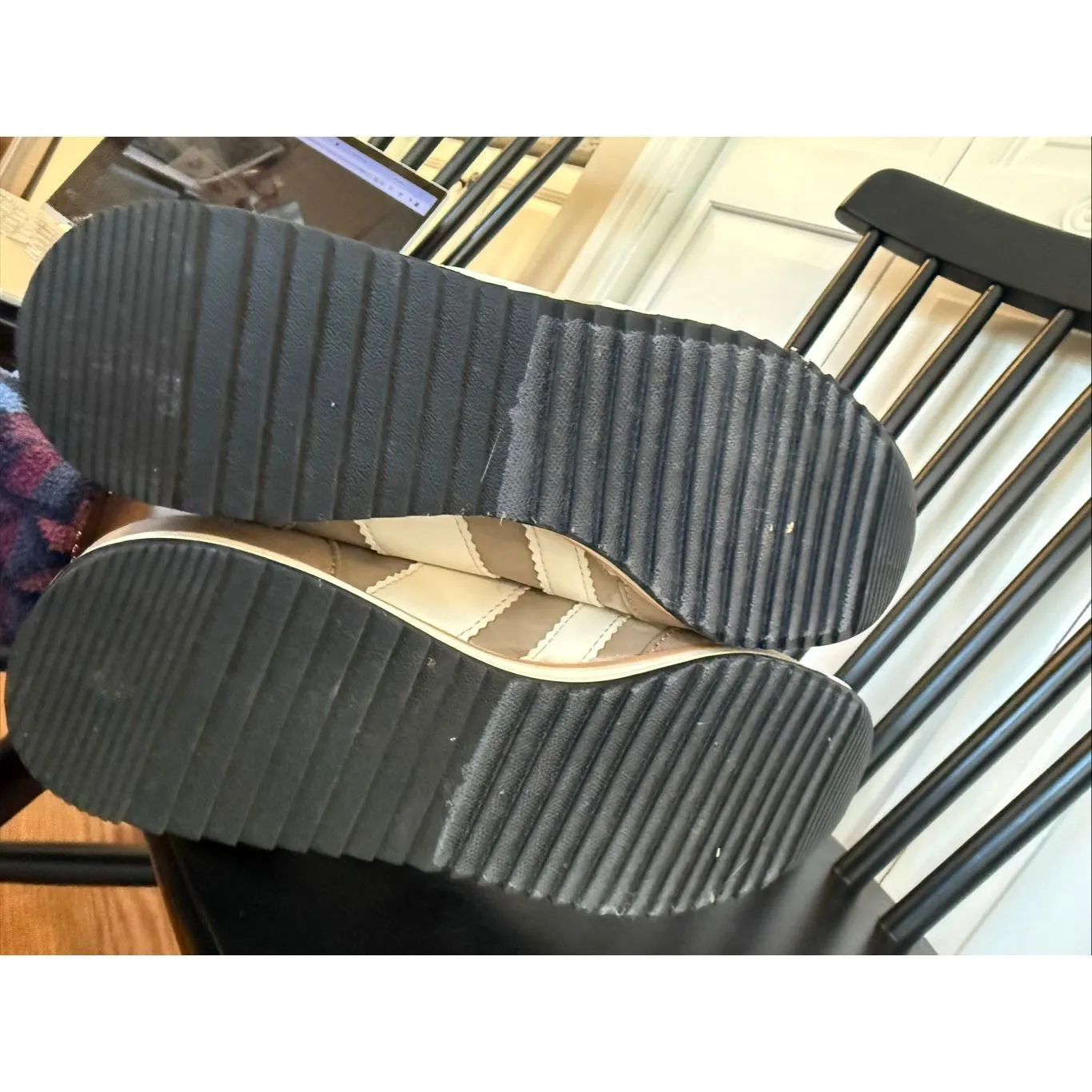 Madden Girl jumper striped brown tan striped sneaker 6 - Image 7