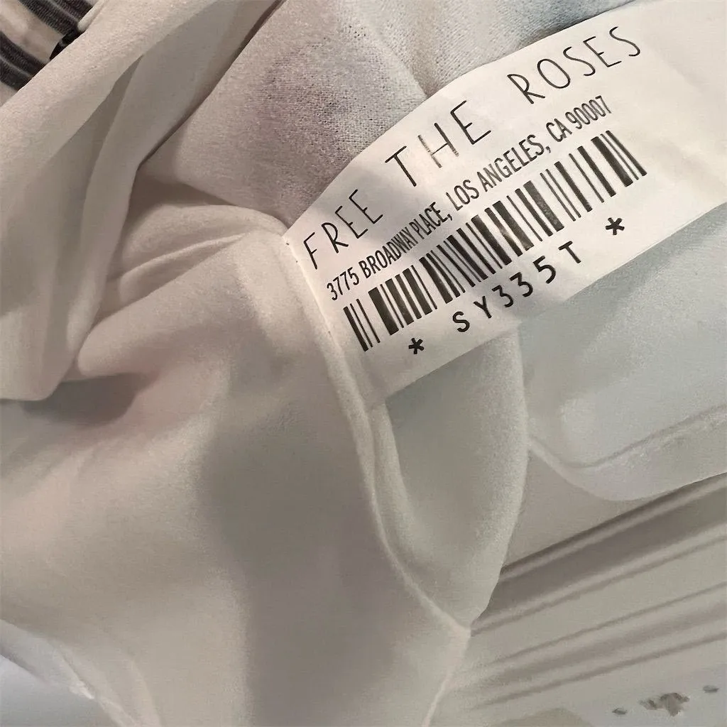 Free the Roses Women's Size XS Floral‎ Striped Ruffle Casual Sleeveless Top NWT - Image 8