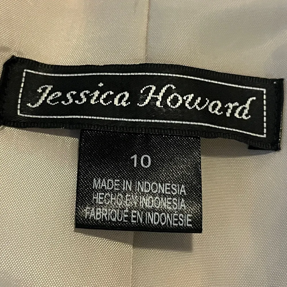 Jessica Howard New Fit Flare Dress Full Skirt Gray Pink Floral Women’s Size 10 - Image 13