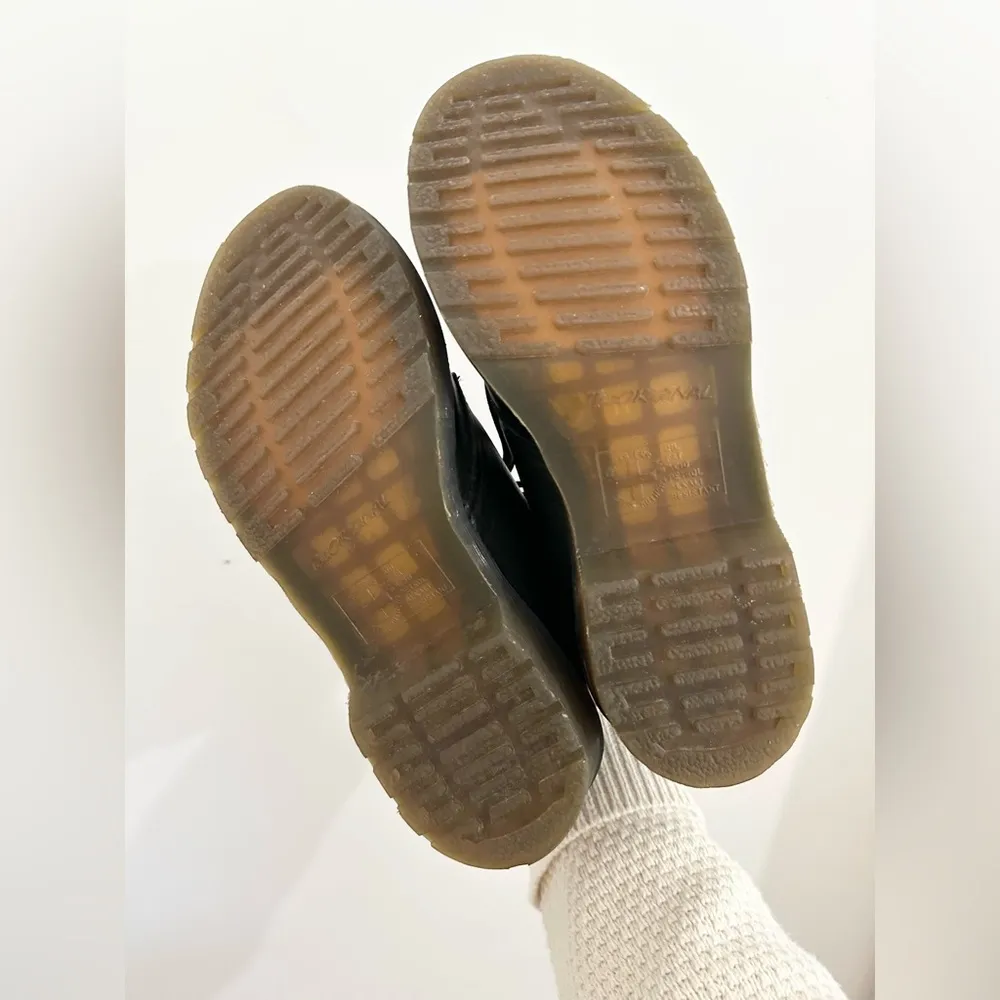 Doc Martens 1461 Virginia Leather Shoes in Black Womens Size 5 - Image 7