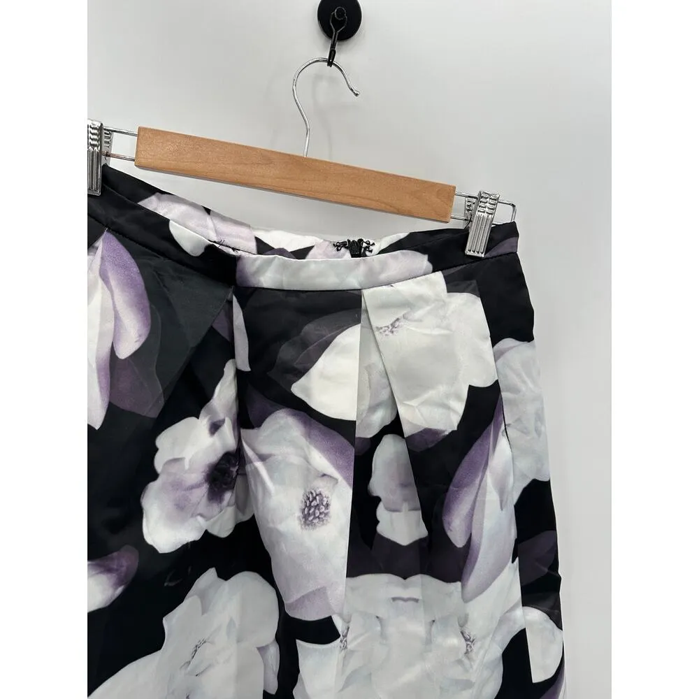 Lulu's Womens Midi Floral Skirt Size M Floral Modest A-Line Church Wedding - Image 5