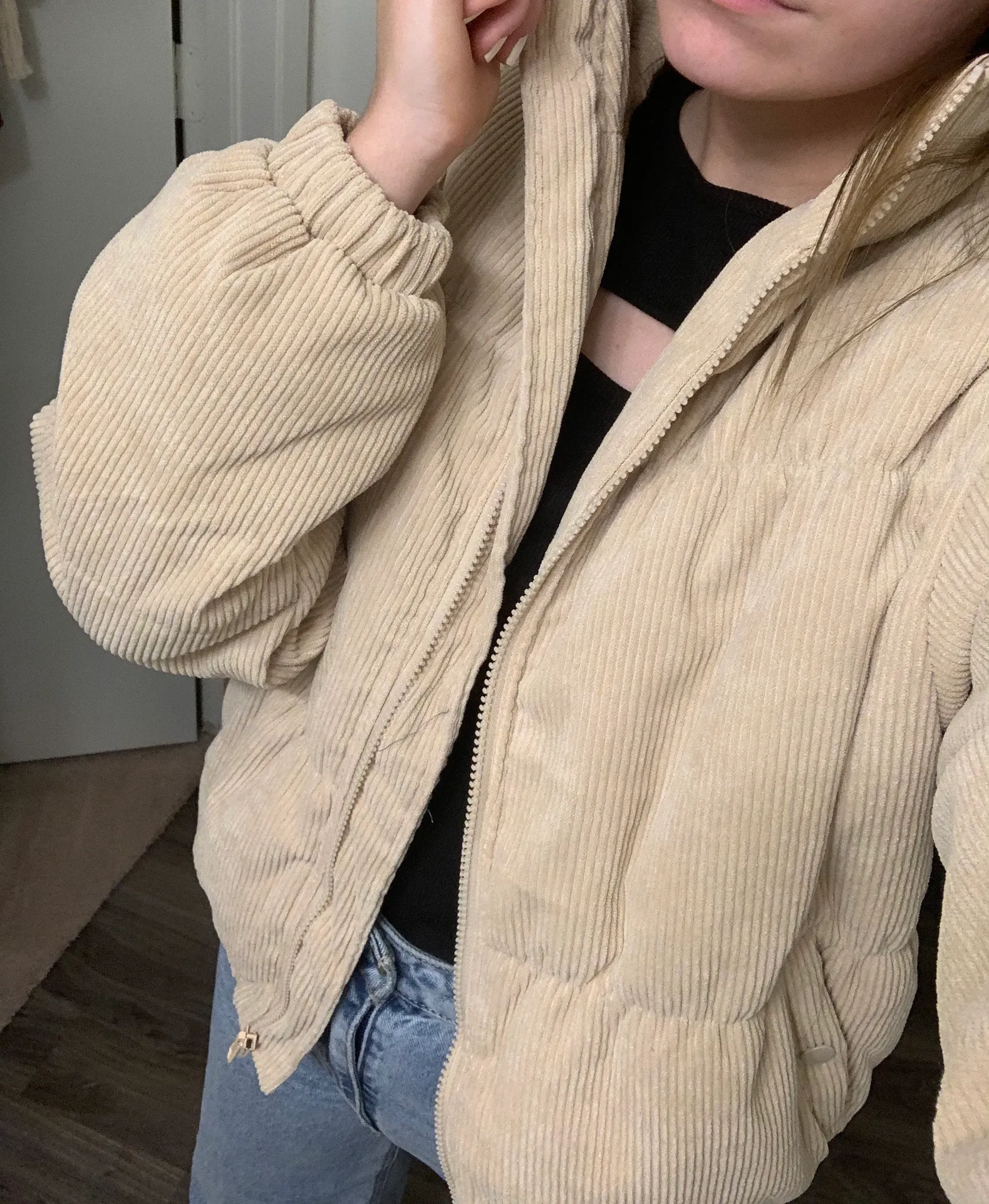 Sand CORDUROY BOMBER JACKET - Image 7